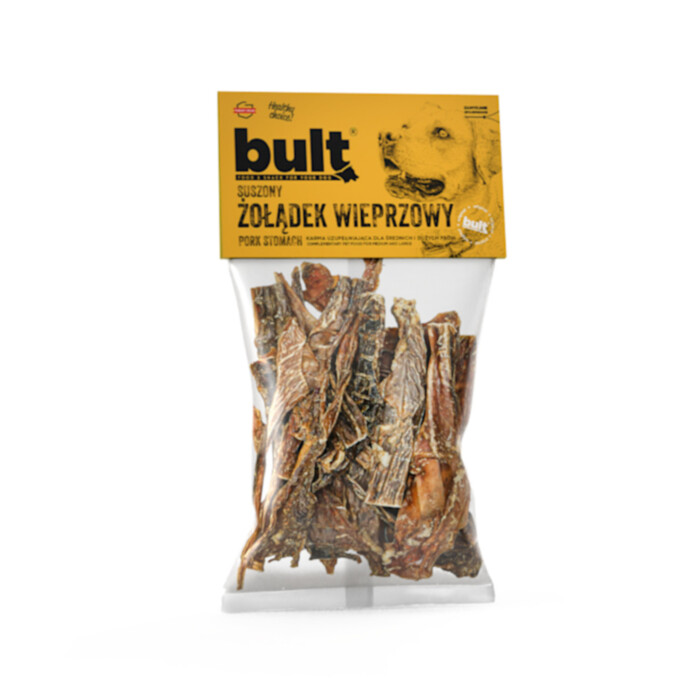 Bult - Żołądek wieprzowy 100 g - suszony gryzak z wieprzowiny dla psa Bult - Żołądek wieprzowy 100 g - suszony gryzak z wieprzowiny dla psa