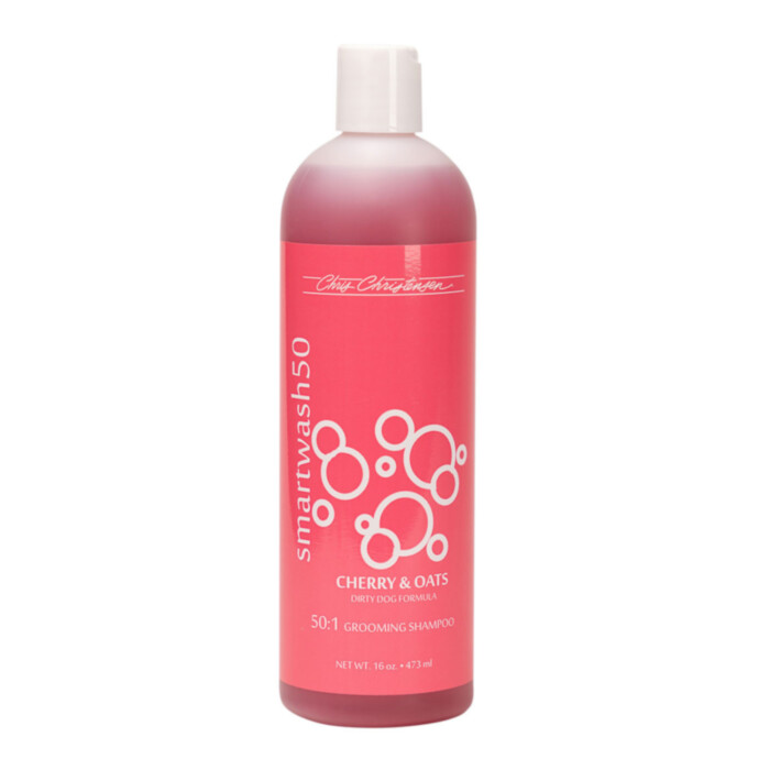 Chris Christensen Smart Wash 50 Cherry & Oats Shampoo 473 ml - skoncentrowany szampon 50:1, głęboko oczyszczający o zapachu wiśniowo-owsianym Chris Christensen Smart Wash 50 Cherry & Oats Shampoo 473 ml - skoncentrowany szampon 50:1, głęboko oczyszczający o zapachu wiśniowo-owsianym