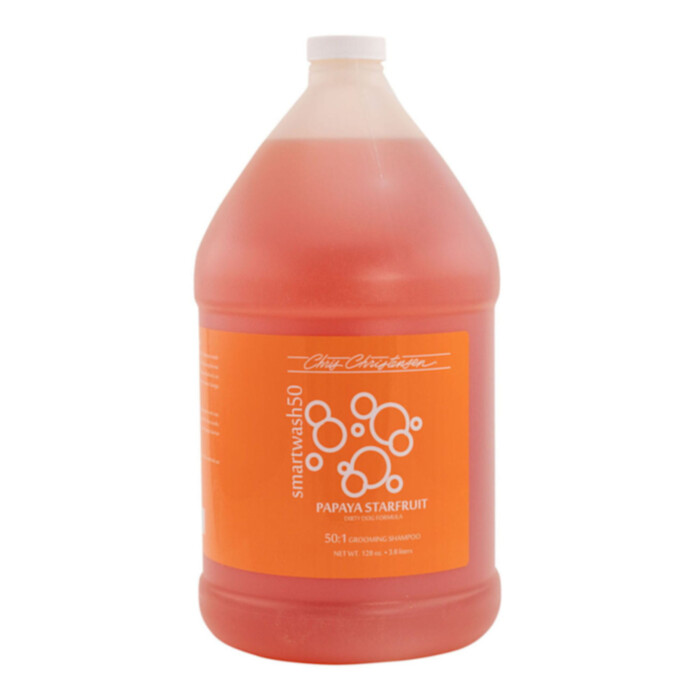 Chris Christensen Smart Wash 50 Papaya Starfruit Shampoo 3,8 l - skoncentrowany szampon 50:1, głęboko oczyszczający o zapachu papai Chris Christensen Smart Wash 50 Papaya Starfruit Shampoo 3,8 l - skoncentrowany szampon 50:1, głęboko oczyszczający o zapachu papai