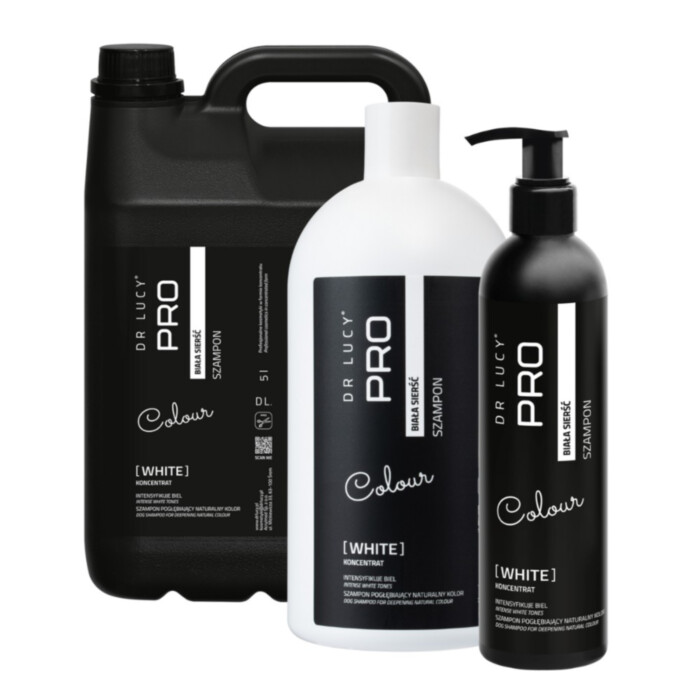 Dr Lucy Pro White Shampoo - Szampon do białej i jasnej sierści Dr Lucy Pro White Shampoo - Szampon do białej i jasnej sierści