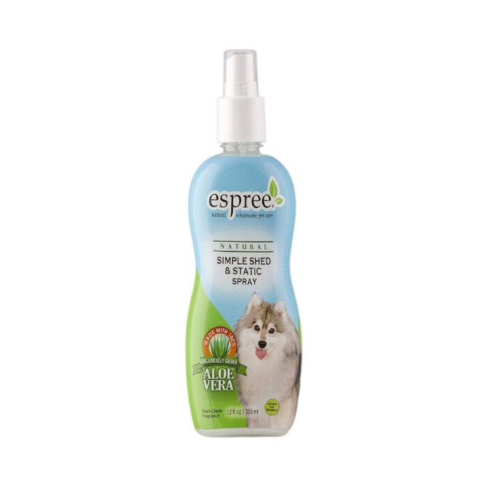 Espree Simple Shed Itch & Static spray ograniczający linienie 355 ml Espree Simple Shed Itch & Static spray ograniczający linienie 355 ml