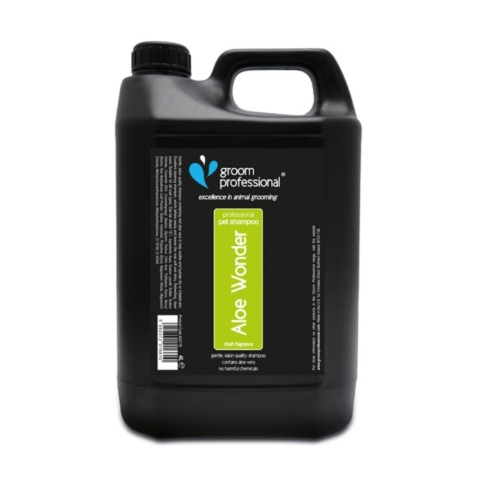 Groom Professional Aloe Wonder Shampoo szampon aloesowy do suchej i podrażnionej skóry 4 l