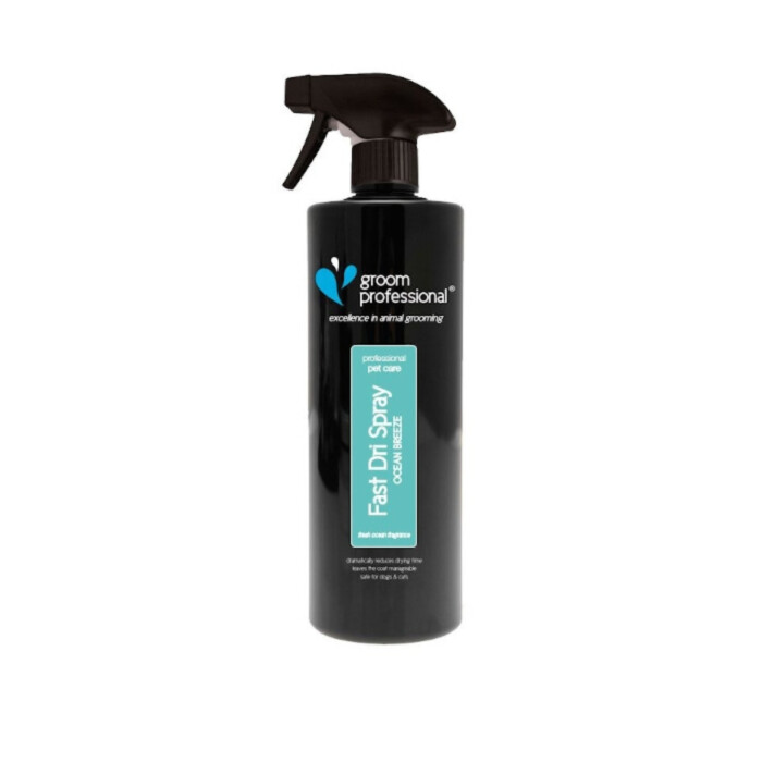 Groom Professional Fast Dri Spray Ocean Breeze preparat skracający czas suszenia o połowę 1l Groom Professional Fast Dri Spray Ocean Breeze preparat skracający czas suszenia o połowę 1l