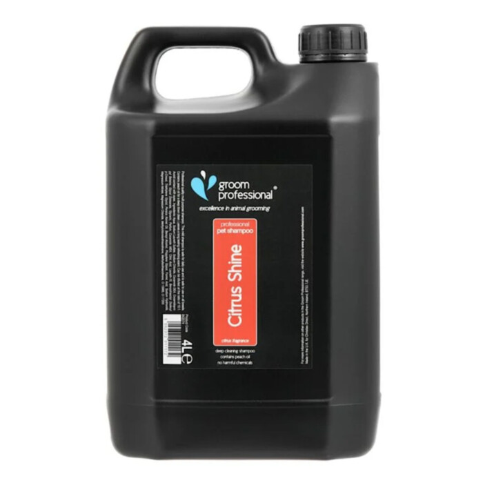 Groom Professional Citrus Shine Shampoo 4 l - szampon do tłustej skóry, deodoryzujący z wyciągiem z cytrusów Groom Professional Citrus Shine Shampoo 4 l - szampon do tłustej skóry, deodoryzujący z wyciągiem z cytrusów