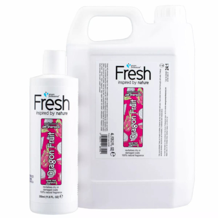 Groom Professional Fresh Dragon Fruit Shampoo - szampon do słabej i przesuszonej sierści Groom Professional Fresh Dragon Fruit Shampoo - szampon do słabej i przesuszonej sierści