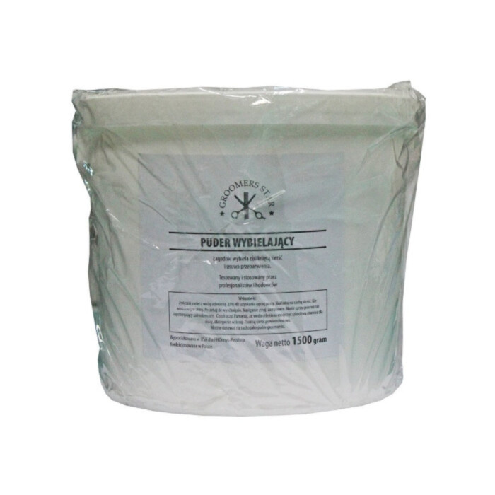 Groomers Star puder wybielający 1,5 kg Groomers Star puder wybielający 1,5 kg
