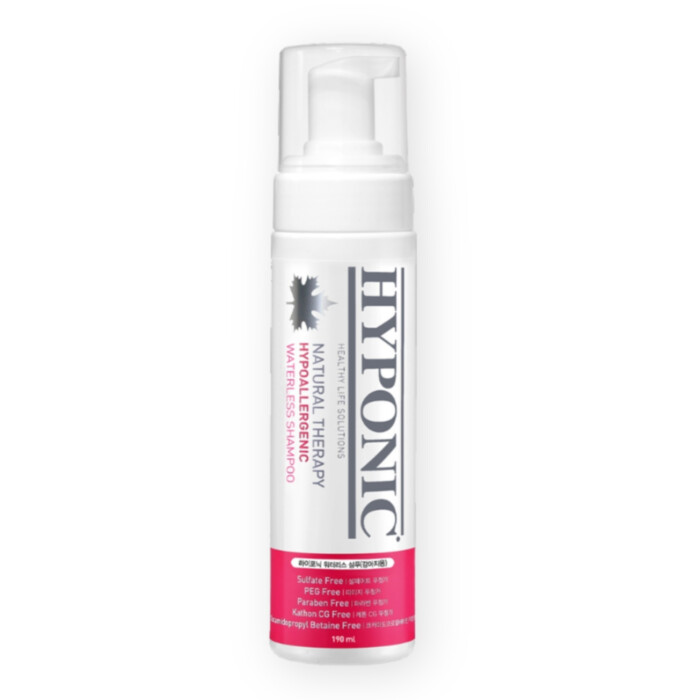 Hyponic Hypoallergenic Waterless Shampoo 190 ml - hipoalergiczny suchy szampon dla psów i kotów Hyponic Hypoallergenic Waterless Shampoo 190 ml - hipoalergiczny suchy szampon dla psów i kotów