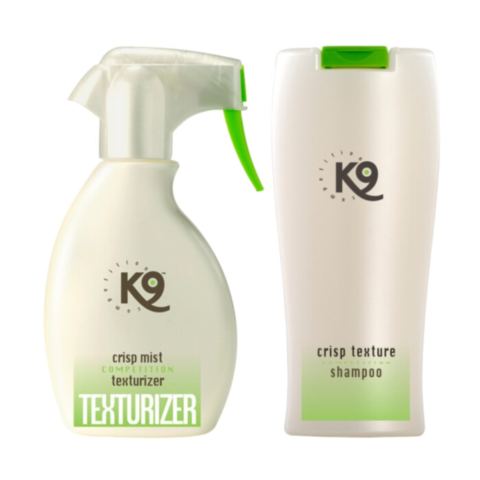 K9 Crisp Texture zestaw kosmetyków dla ras szorstkowłosych szampon + odżywka K9 Crisp Texture zestaw kosmetyków dla ras szorstkowłosych szampon + odżywka