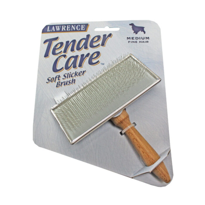 Szczotka Lawrence Tender Care Slicker Brush miękka, średnia Szczotka Lawrence Tender Care Slicker Brush miękka, średnia