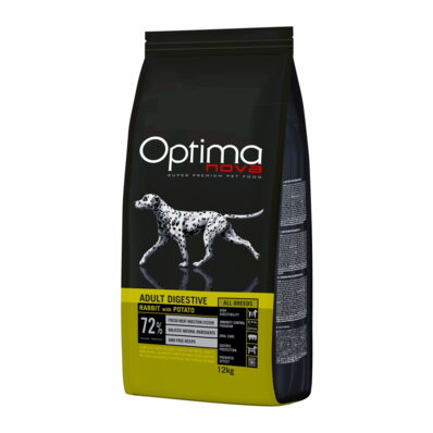 Optimanova Adult Digestive Rabbit with Potato 12 kg - karma bezglutenowa lekkostrawna dla dorosłych psów średnich i dużych ras Optimanova Adult Digestive Rabbit with Potato 12 kg - karma bezglutenowa lekkostrawna dla dorosłych psów średnich i dużych ras