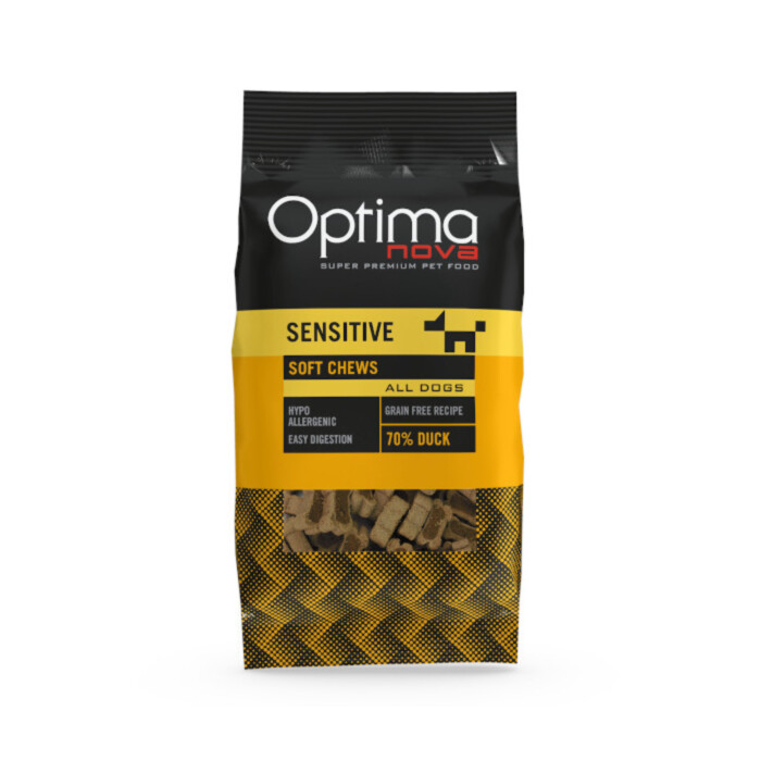Optimanova Snack Sensitive Duck 150 g - przysmaki dla psów z kaczką Optimanova Snack Sensitive Duck 150 g - przysmaki dla psów z kaczką