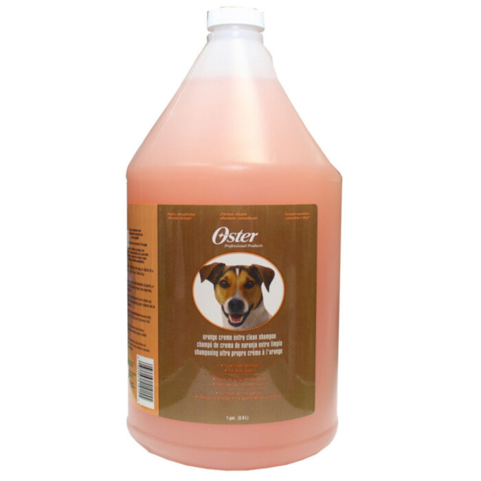 Oster Orange Creme Extra Clean Shampoo 3,8 l - szampon pomarańczowy do każdego typu sierści Oster Orange Creme Extra Clean Shampoo 3,8 l - szampon pomarańczowy do każdego typu sierści