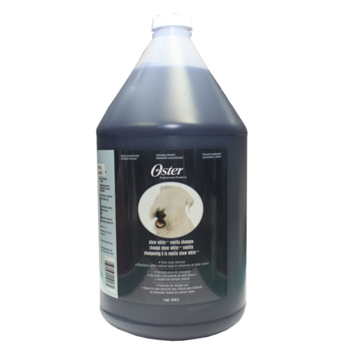 Oster Show White Vanilla Shampoo 3,78 L - szampon waniliowy do jasnej sierści Oster Show White Vanilla Shampoo 3,78 L - szampon waniliowy do jasnej sierści