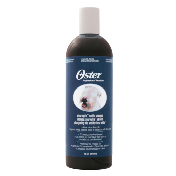 Oster Show White Vanilla Shampoo 473 ml - szampon waniliowy do jasnej sierści Oster Show White Vanilla Shampoo 473 ml - szampon waniliowy do jasnej sierści