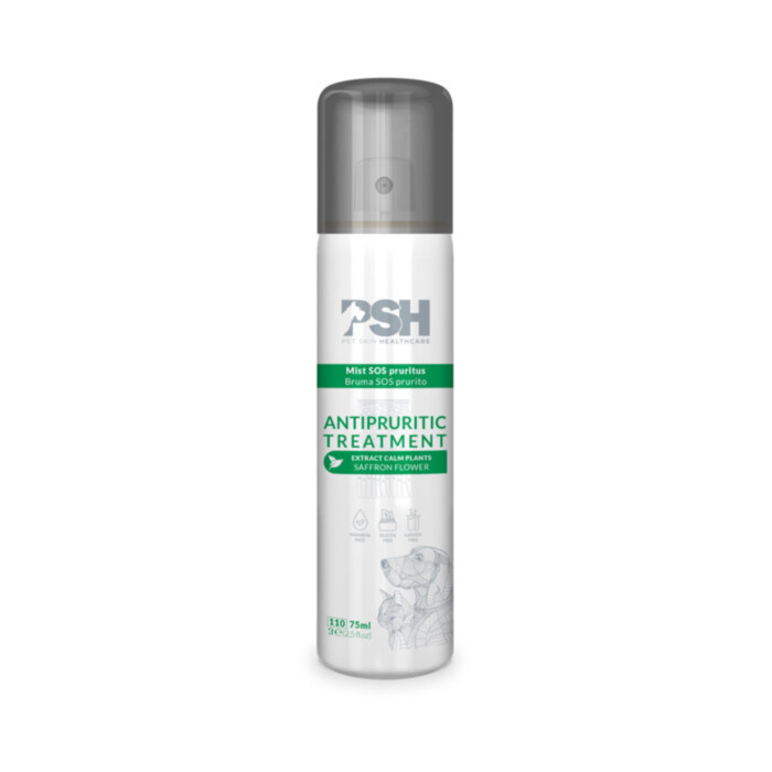 PSH Health Antipruritic Treatment 75 ml - spray przeciwko swędzeniu dla psów PSH Health Antipruritic Treatment 75 ml - spray przeciwko swędzeniu dla psów