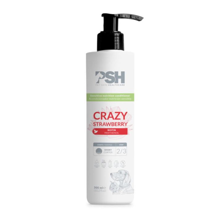 PSH Home Crazy Strawberry Conditioner 300 ml - odżywka do sierści wrażliwej PSH Home Crazy Strawberry Conditioner 300 ml - odżywka do sierści wrażliwej
