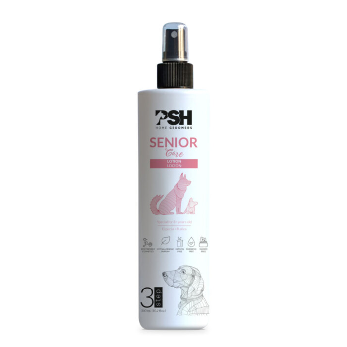 PSH Home Senior Care Lotion 300 ml - balsam dla psów w wieku +8 lat w sprayu PSH Home Senior Care Lotion 300 ml - balsam dla psów w wieku +8 lat w sprayu