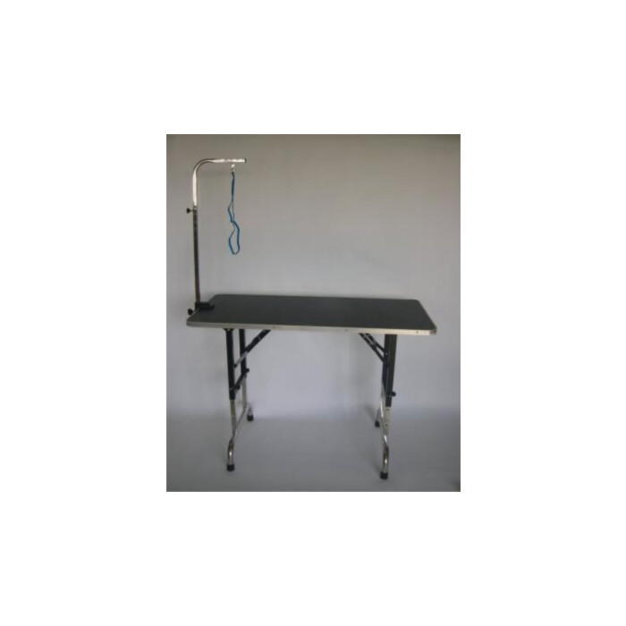 Stół trymerski 120cm x 60cm z regulacją wysokości i wysięgnikiem w komplecie Stół trymerski 120cm x 60cm z regulacją wysokości i wysięgnikiem w komplecie