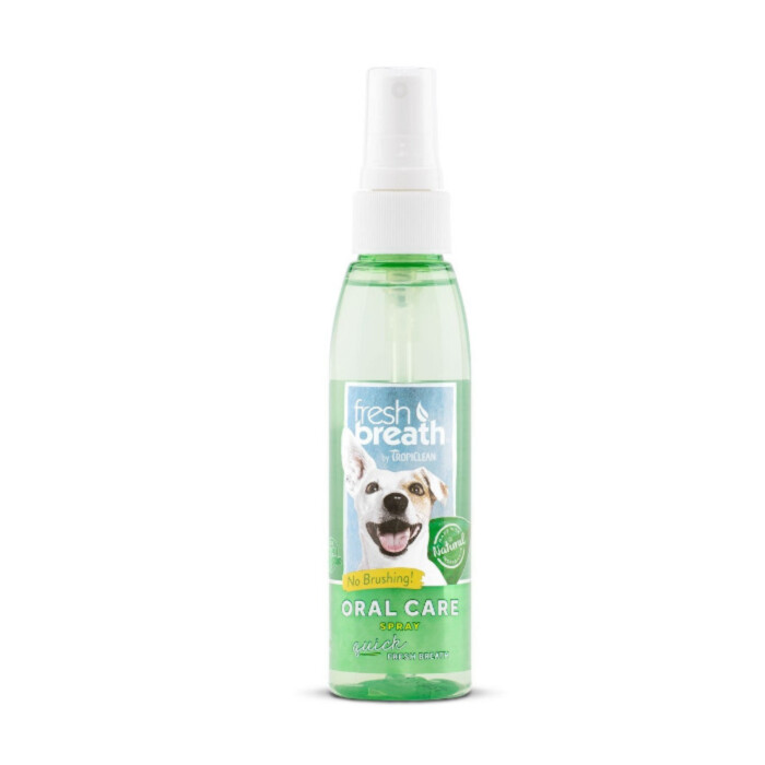 Tropiclean Fresh Breath Oral Care Spray 118ml - preparat do higieny jamy ustnej dla psów i kotów Tropiclean Fresh Breath Oral Care Spray 118ml - preparat do higieny jamy ustnej dla psów i kotów