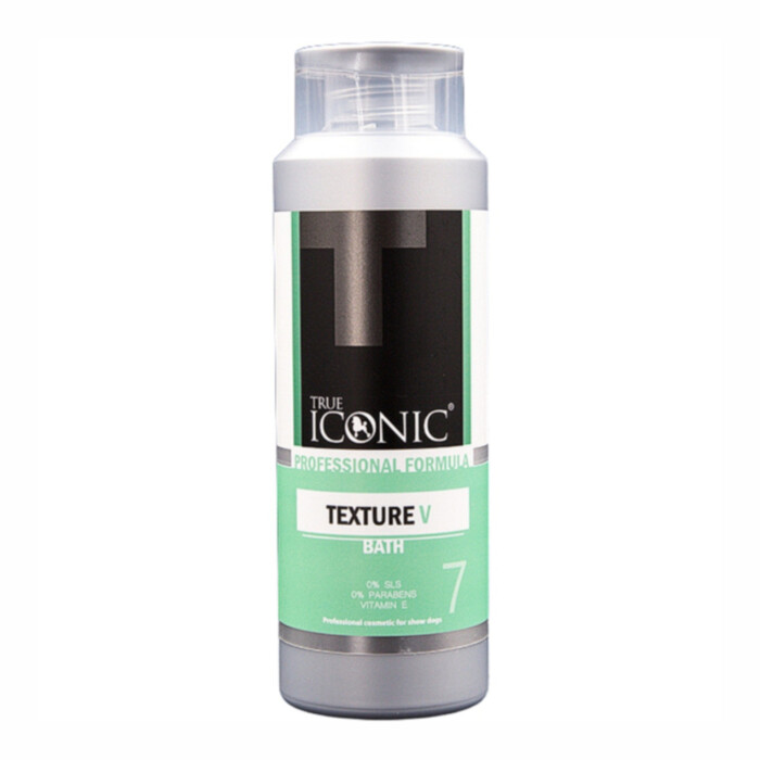 True Iconic Texture V Bath 400 ml - szampon dla sierści szorstkiej z obfitym podszerstkiem True Iconic Texture V Bath 400 ml - szampon dla sierści szorstkiej z obfitym podszerstkiem