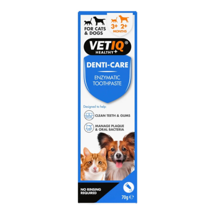 VetIQ Denti-Care Enzymatic Toothpaste 70 g - enzymatyczna pasta do zębów dla psów i kotów VetIQ Denti-Care Enzymatic Toothpaste 70 g - enzymatyczna pasta do zębów dla psów i kotów