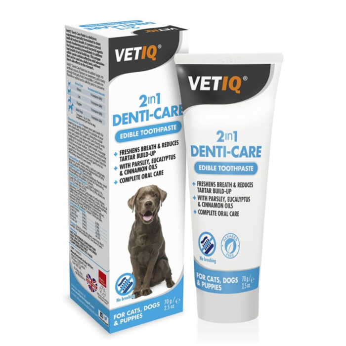 VetIQ 2in1 Denti-Care Toothpaste 70 g - enzymatyczna pasta do zębów dla psów i kotów VetIQ 2in1 Denti-Care Toothpaste 70 g - enzymatyczna pasta do zębów dla psów i kotów