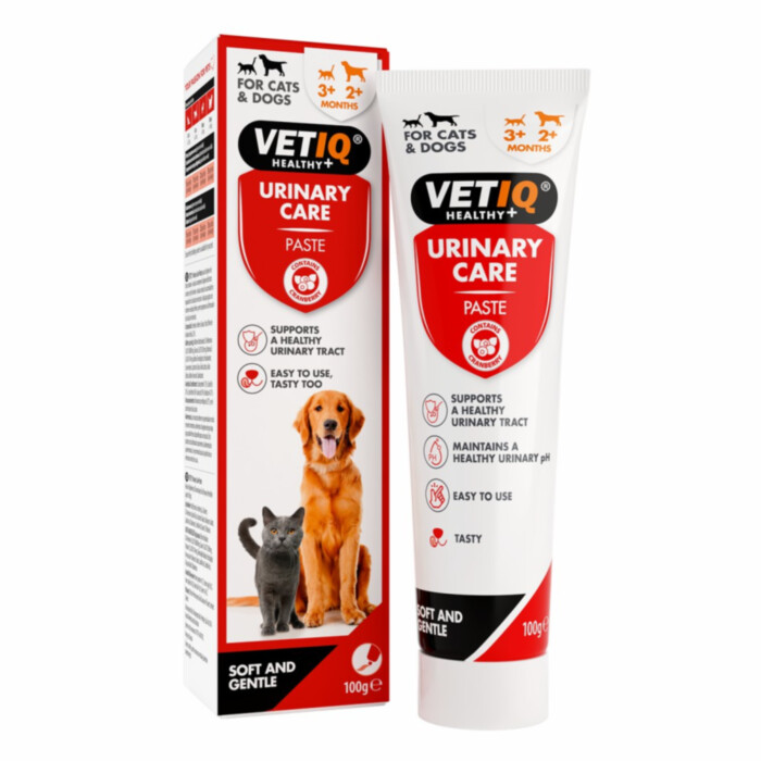 VetIQ Urinary Care 100 g - pasta wspomagająca pracę dróg moczowych dla psów i kotów VetIQ Urinary Care 100 g - pasta wspomagająca pracę dróg moczowych dla psów i kotów