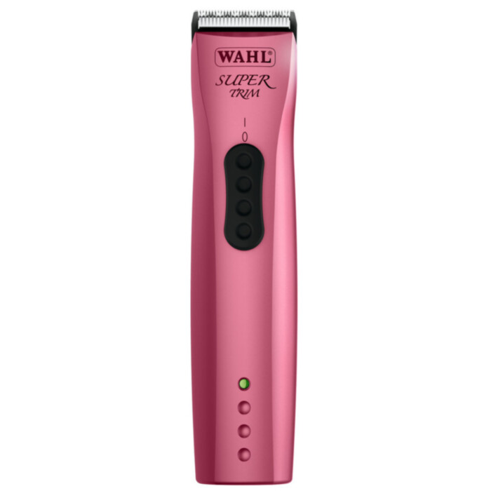 Wahl maszynka Super Trim - trymer bezprzewodowy wykończeniowy w kolorze różowym z ostrzem 0,4 mm Wahl maszynka Super Trim - trymer bezprzewodowy wykończeniowy w kolorze różowym z ostrzem 0,4 mm