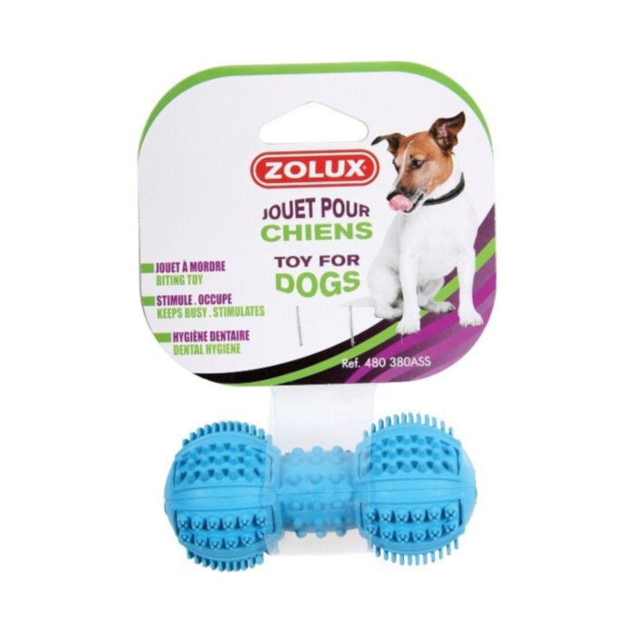 Zolux - zabawka sztanga kauczukowa Dental 9 cm Zolux - zabawka sztanga kauczukowa Dental 9 cm