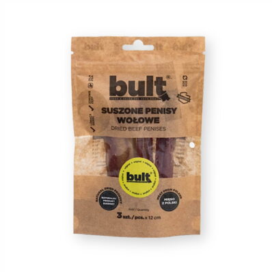 Bult - Penisy wołowe 3 szt. 12 cm - suszony gryzak z wołowiny dla psa 1
