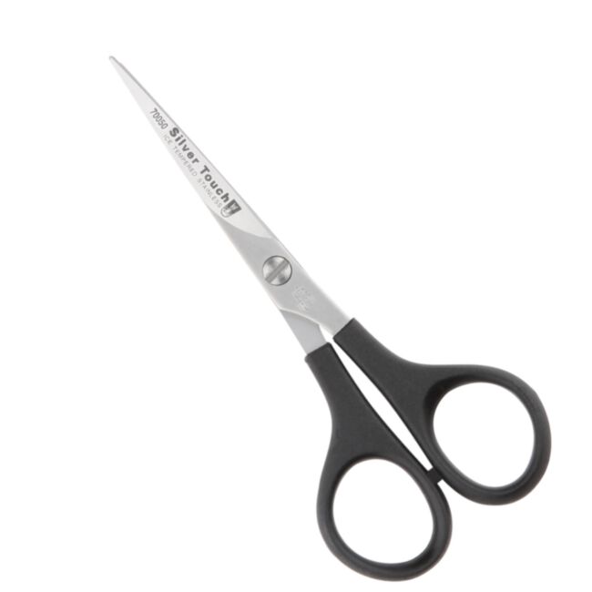 KR Witte Silver Touch 5" - nożyczki fryzjerskie proste plastikową rączką