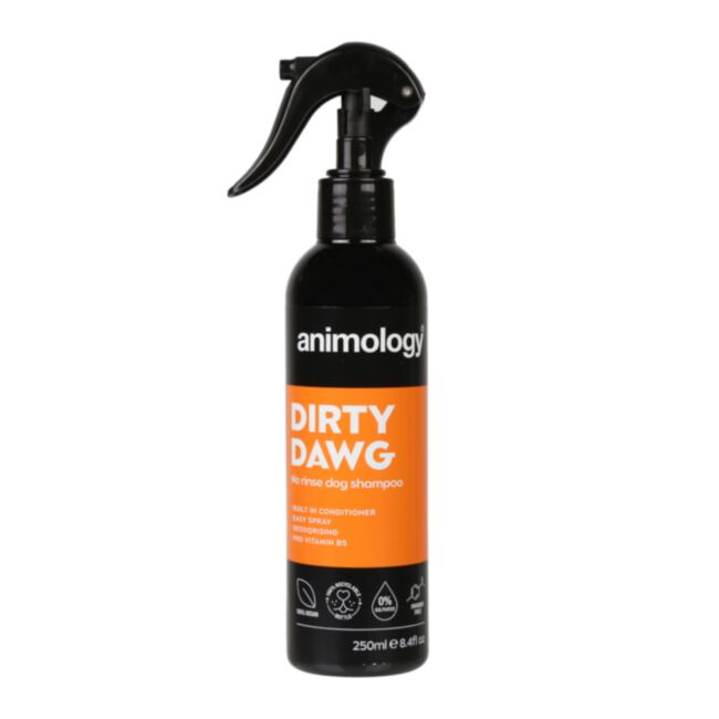 Animology Dirty Dawg No Rinse 250 ml - szampon suchy dla dorosłych psów, bez spłukiwania
