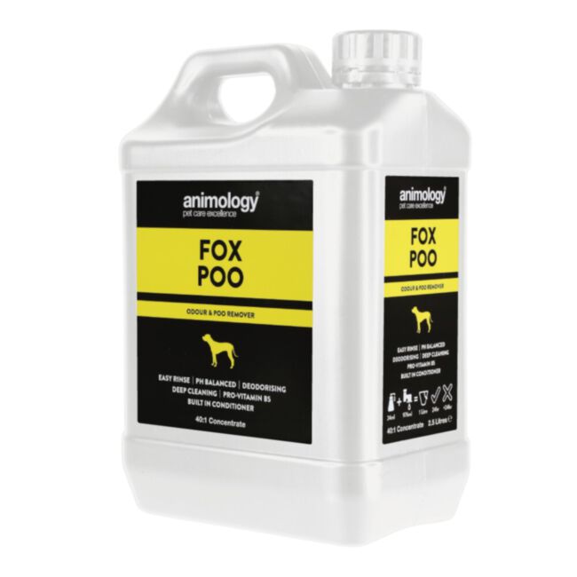Animology Fox Poo 2,5 L - szampon usuwający uporczywy brud - koncentrat 40:1