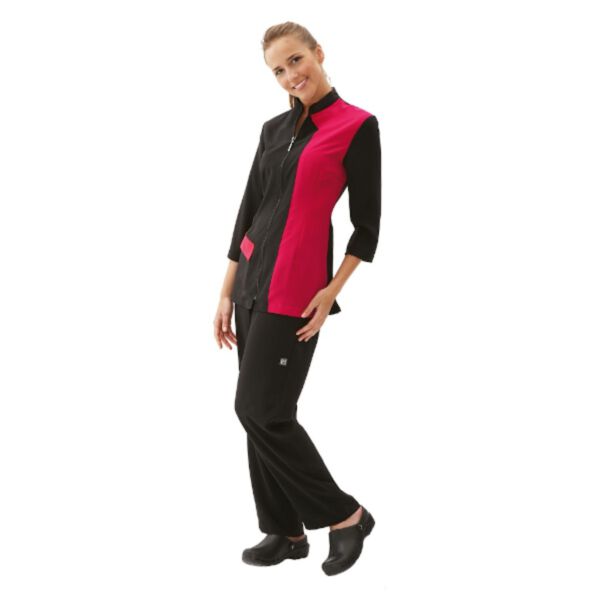 Bluza groomerska Artero Mila Fuchsia Black XL różowo czarna