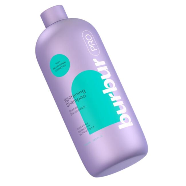 Burbur Pro Whitening Shampoo 1 l - szampon wybielający dla włosów białych i jasnych