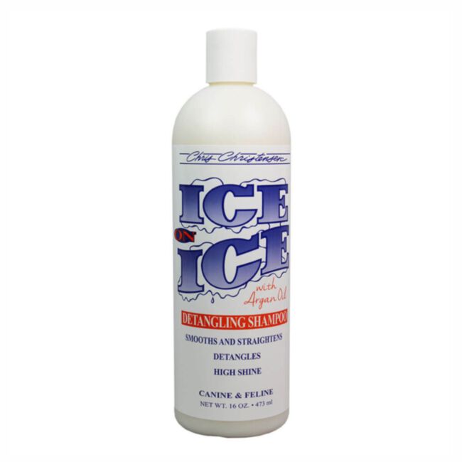 Chris Christensen Ice on Ice Detangling Shampoo 473 ml - szampon rozkołtuniający z olejkiem arganowym