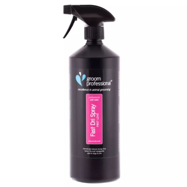 Groom Professional Fast Dri Spray First Love 1 l - preparat skracający czas suszenia o połowę