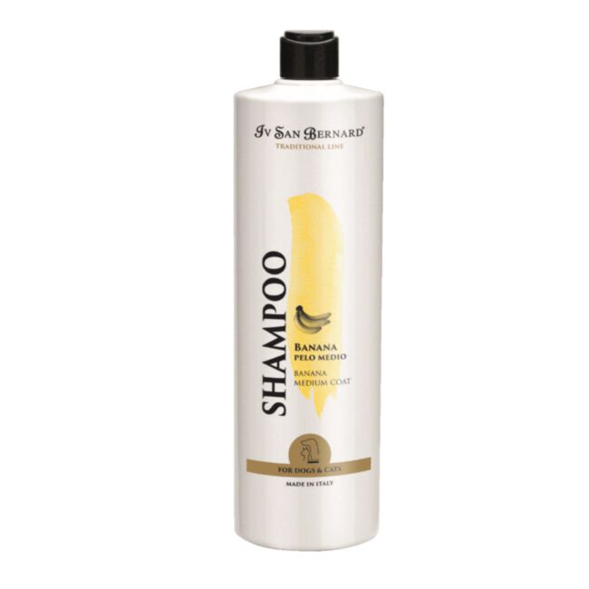 Iv San Bernard Bannana Shampoo 1 l - szampon do sierści szorstkiej, średniodługiej