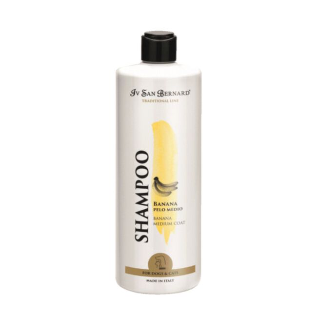 Iv San Bernard Banana Shampoo 500 ml - szampon do sierści szorstkiej, średniodługiej