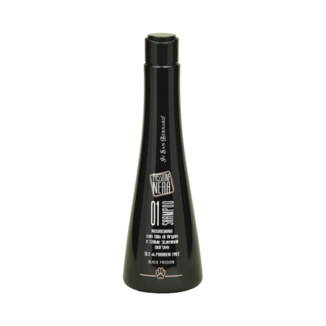 Iv San Bernard Black Passion 01 Shampoo 250 ml - szampon do każdej sierści z olejkiem arganowym i ekstraktem z alg morskich