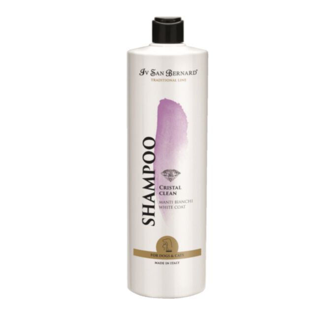 Iv San Bernard Cristal Clean Shampoo 1 l - szampon do białej sierści usuwający przebarwienia