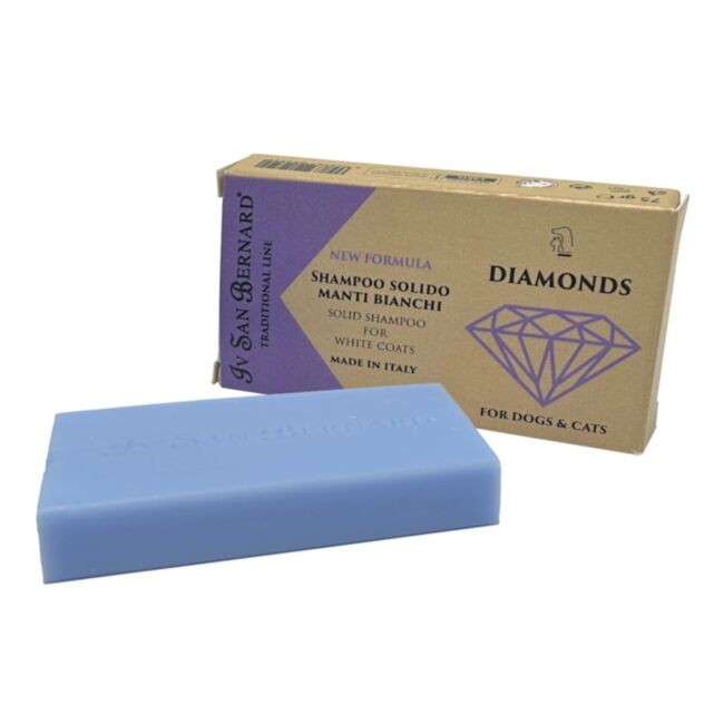 Iv San Bernard Diamonds Soap 75 g - mydełko diamentowe do usuwania przebarwień na białej sierści