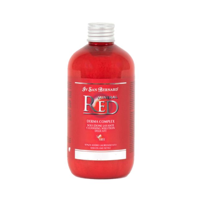 Iv San Bernard Mineral Red Derma Complex Shampoo 300 ml - oczyszczający szampon do każdego rodzaju sierści