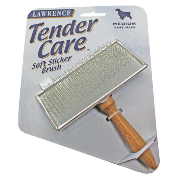 Szczotka Lawrence Tender Care Slicker Brush miękka, średnia