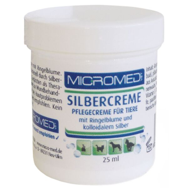 Micromed Vet Silver Creme 25 ml - krem leczniczy z jonami srebra