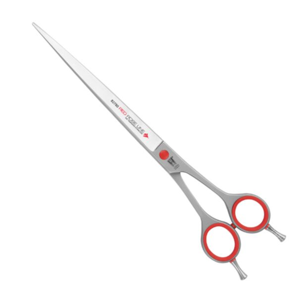 KR Witte Red Rose Line 8" - nożyczki fryzjerskie proste z hakiem i mikroszlifem