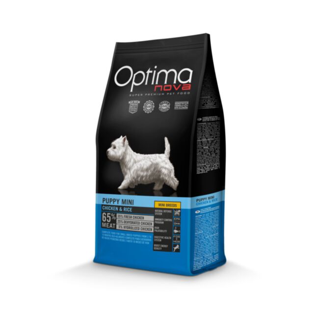Próbka Optimanova Puppy Mini Chicken & Rice 100 g - karma dla szczeniąt małych ras