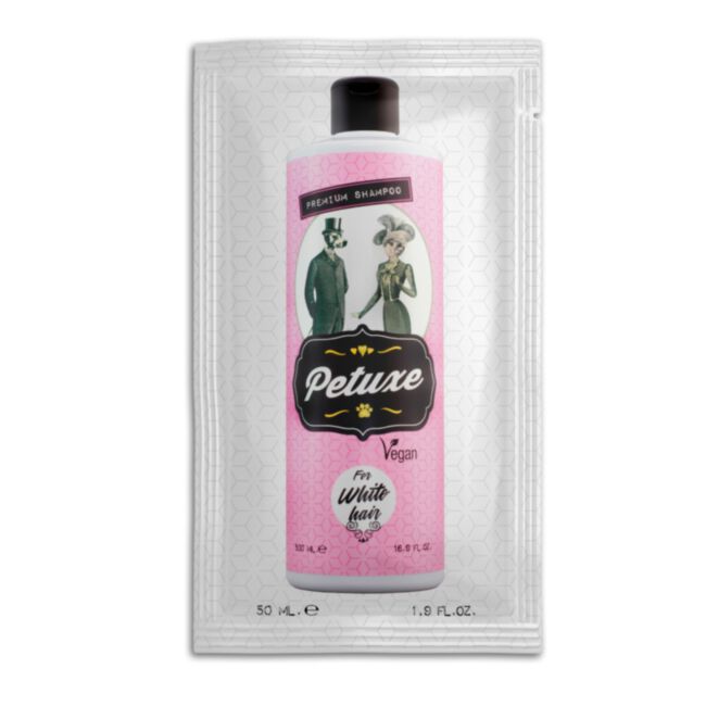 Petuxe for White Hair Shampoo 60 ml - szampon do jasnej sierści
