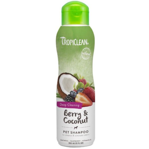 Tropiclean Berry Coconut Shampoo 355 ml - szampon oczyszczający dla psów i kotów