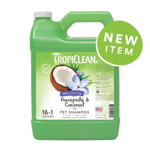 Tropiclean Awapuhi Coconut Shampoo 3,8 l - szampon dla białych psów i kotów